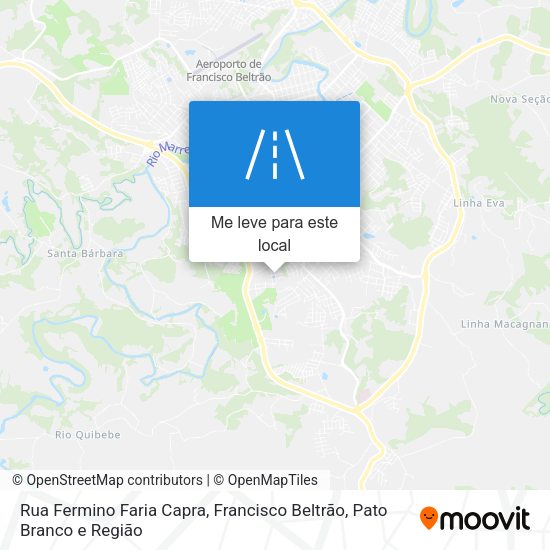 Rua Fermino Faria Capra mapa