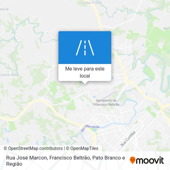 Rua José Marcon mapa