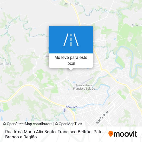 Rua Irmã Maria Alix Bento mapa