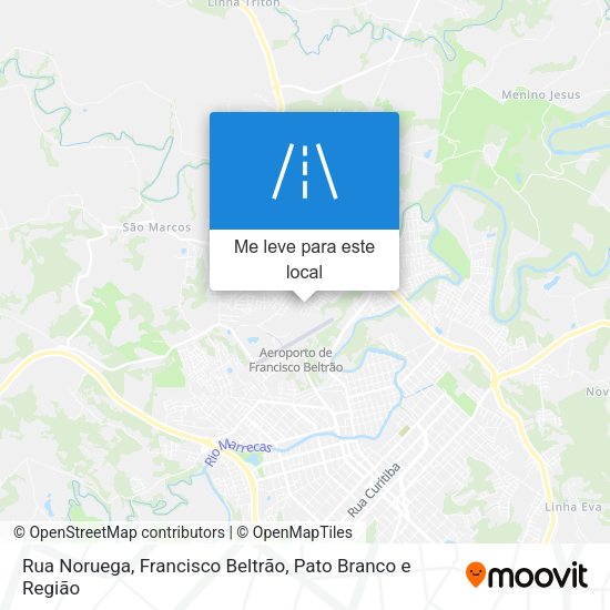 Rua Noruega mapa
