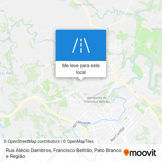 Rua Alécio Dambros mapa