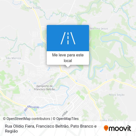 Rua Olídio Fiera mapa