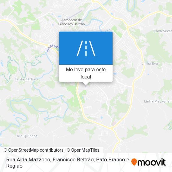 Rua Aida Mazzoco mapa