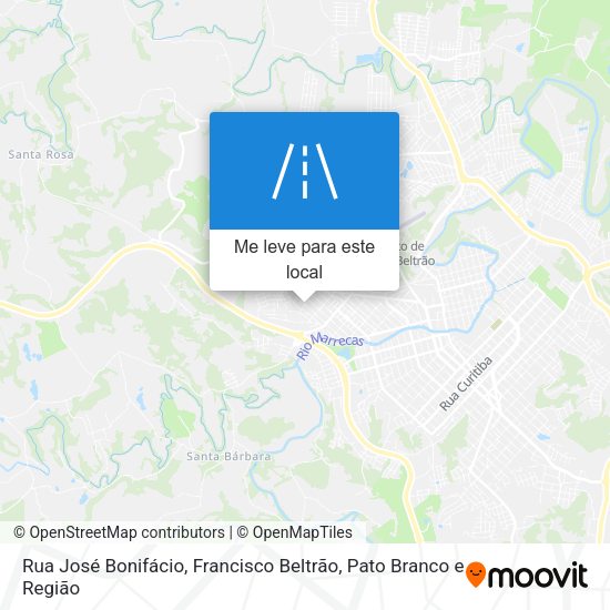 Rua José Bonifácio mapa
