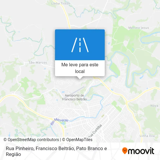 Rua Pinheiro mapa