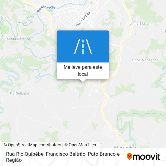 Rua Rio Quibébe mapa