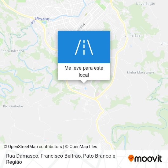 Rua Damasco mapa