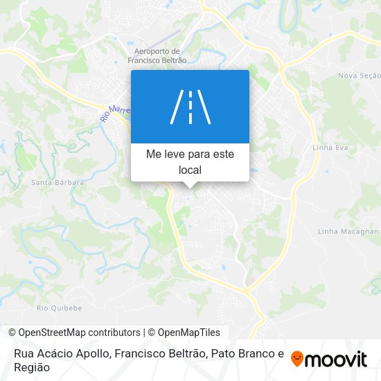 Rua Acácio Apollo mapa