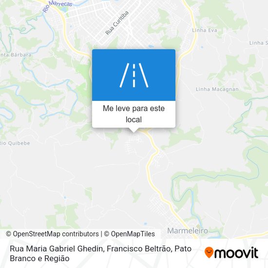 Rua Maria Gabriel Ghedin mapa