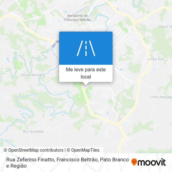 Rua Zeferino Finatto mapa