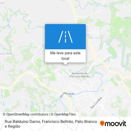 Rua Balduíno Daros mapa