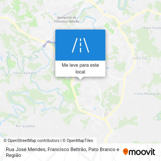 Rua José Mendes mapa