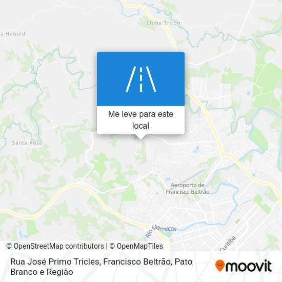 Rua José Primo Tricles mapa