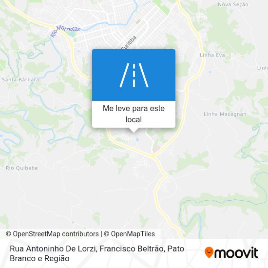 Rua Antoninho De Lorzi mapa