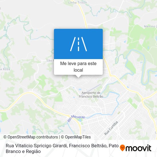 Rua Vitalício Spricigo Girardi mapa