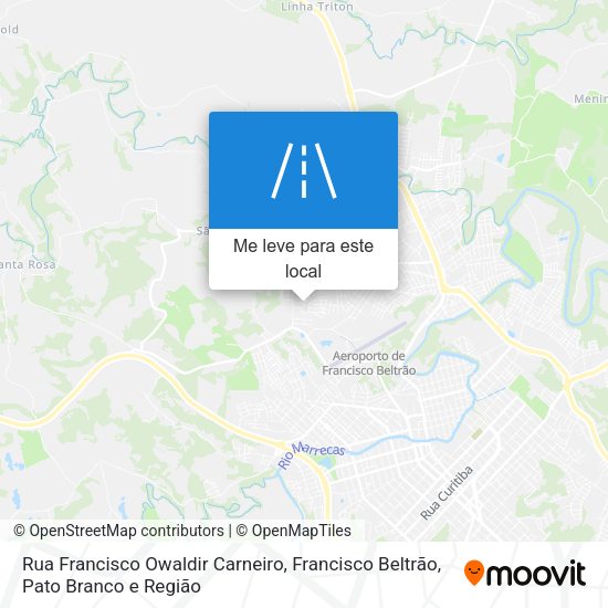 Rua Francisco Owaldir Carneiro mapa