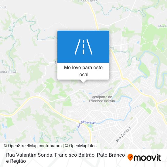 Rua Valentim Sonda mapa
