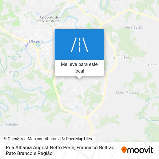 Rua Albania August Netto Perin mapa