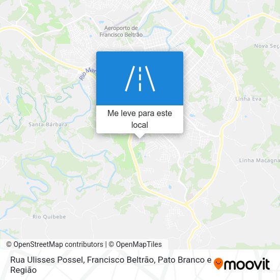 Rua Ulisses Possel mapa