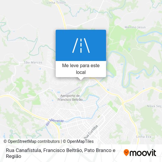 Rua Canafístula mapa