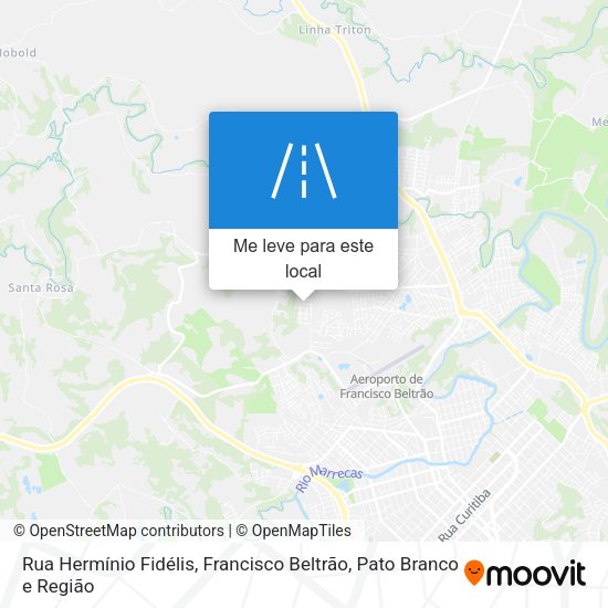 Rua Hermínio Fidélis mapa