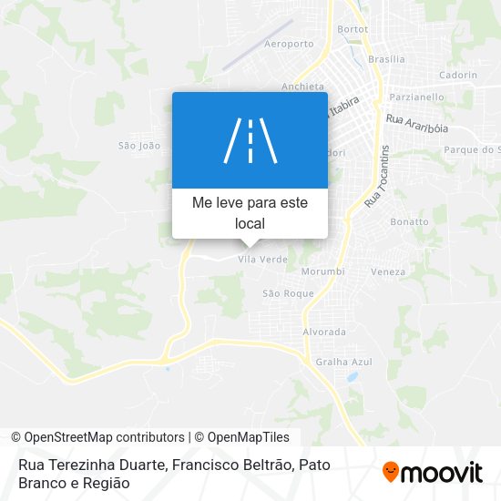 Rua Terezinha Duarte mapa