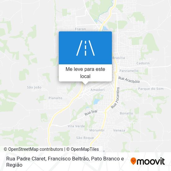 Rua Padre Claret mapa
