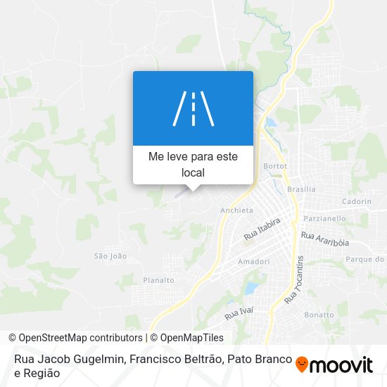 Rua Jacob Gugelmin mapa