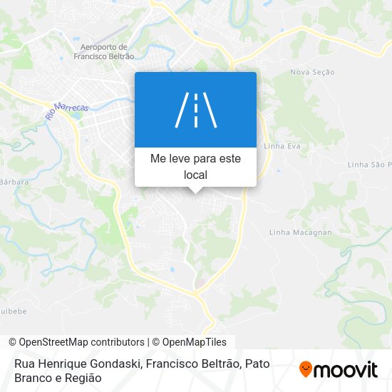 Rua Henrique Gondaski mapa
