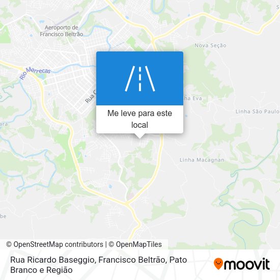 Rua Ricardo Baseggio mapa