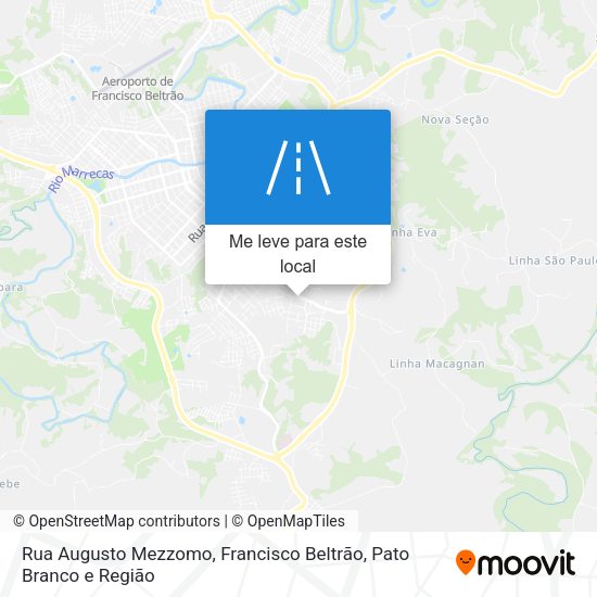 Rua Augusto Mezzomo mapa