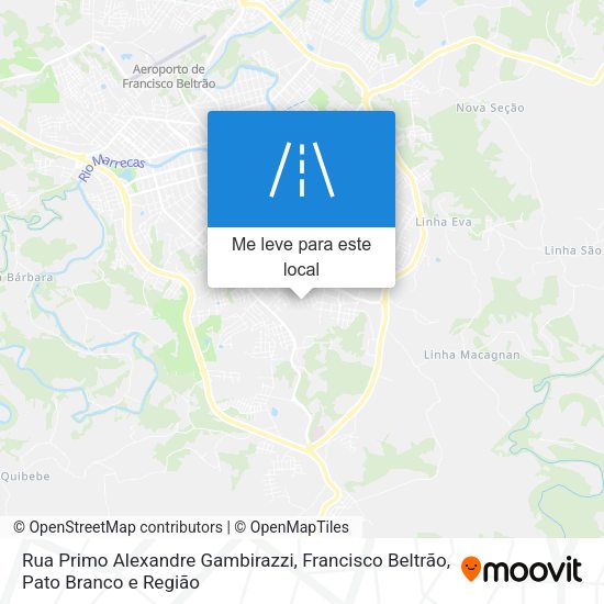 Rua Primo Alexandre Gambirazzi mapa