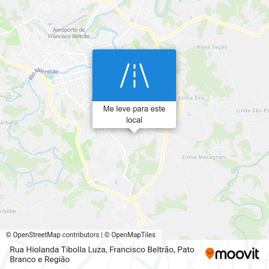 Rua Hiolanda Tibolla Luza mapa