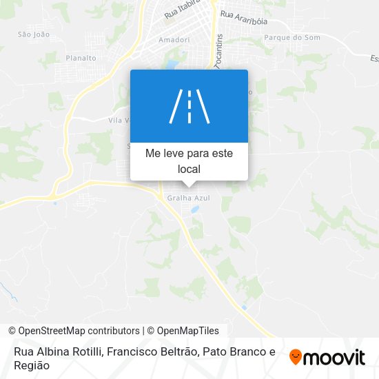 Rua Albina Rotilli mapa