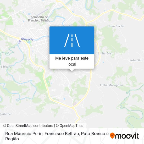 Rua Maurício Perin mapa