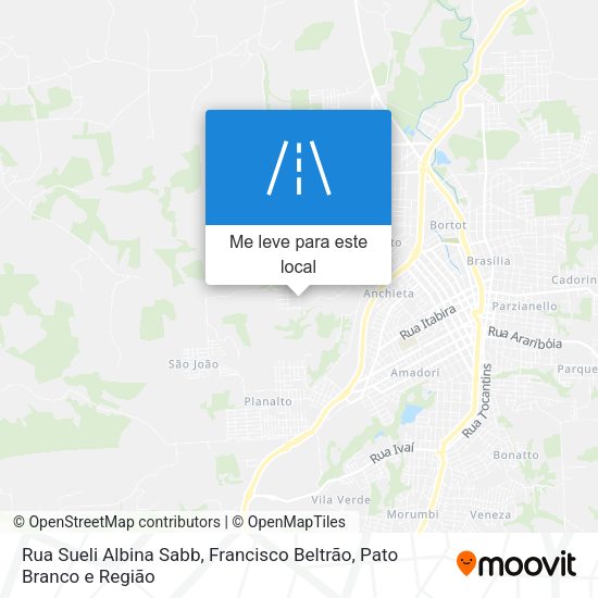Rua Sueli Albina Sabb mapa