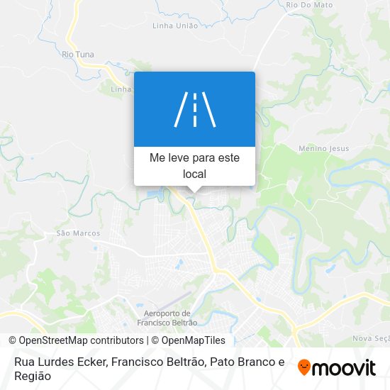 Rua Lurdes Ecker mapa