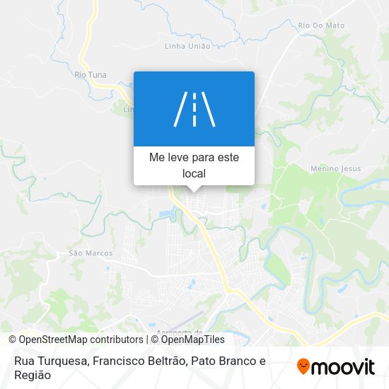 Rua Turquesa mapa