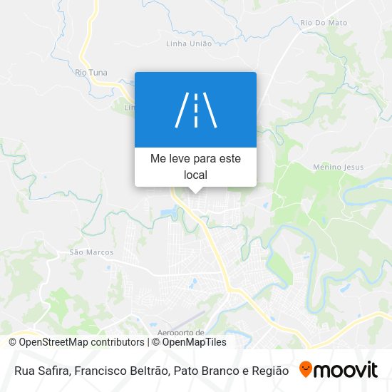 Rua Safira mapa