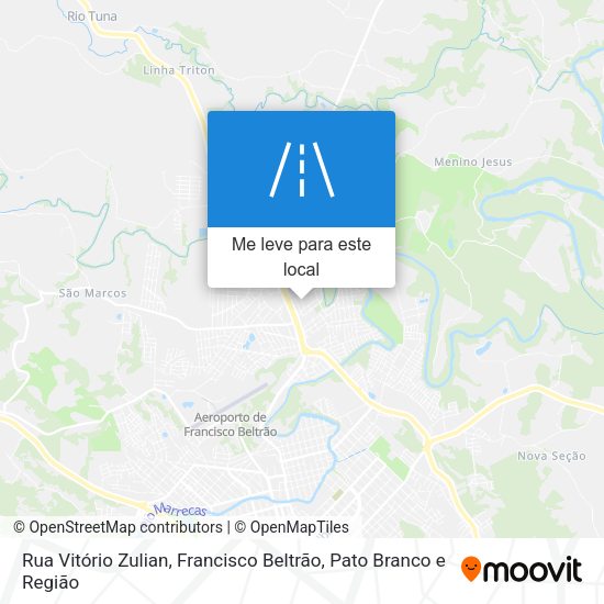 Rua Vitório Zulian mapa