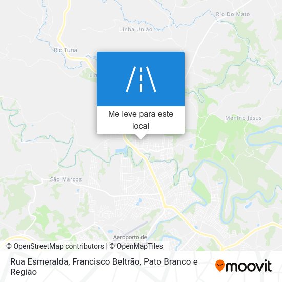 Rua Esmeralda mapa