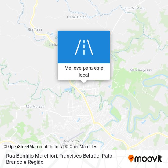 Rua Bonfilio Marchiori mapa