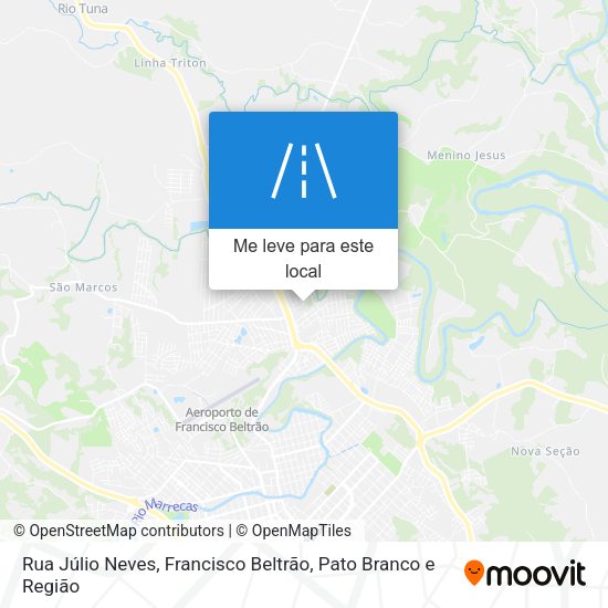 Rua Júlio Neves mapa