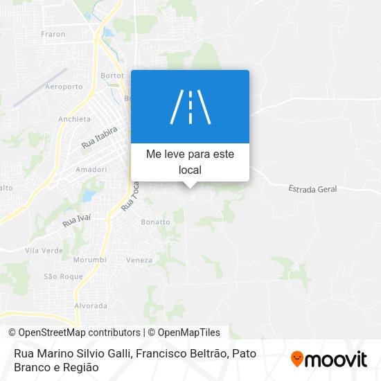 Rua Marino Silvio Galli mapa