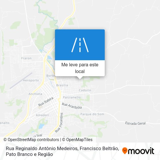 Rua Reginaldo Antônio Medeiros mapa