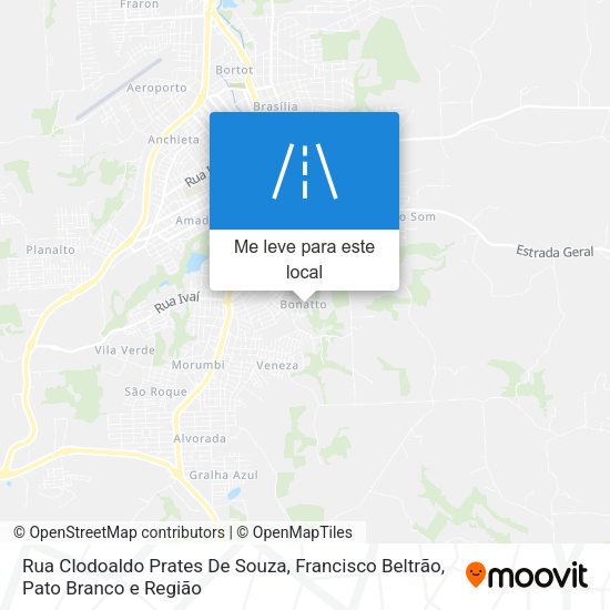 Rua Clodoaldo Prates De Souza mapa