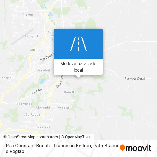 Rua Constant Bonato mapa