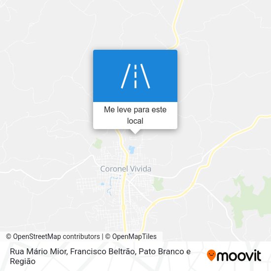 Rua Mário Mior mapa