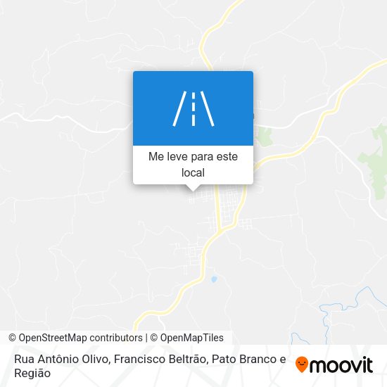 Rua Antônio Olivo mapa