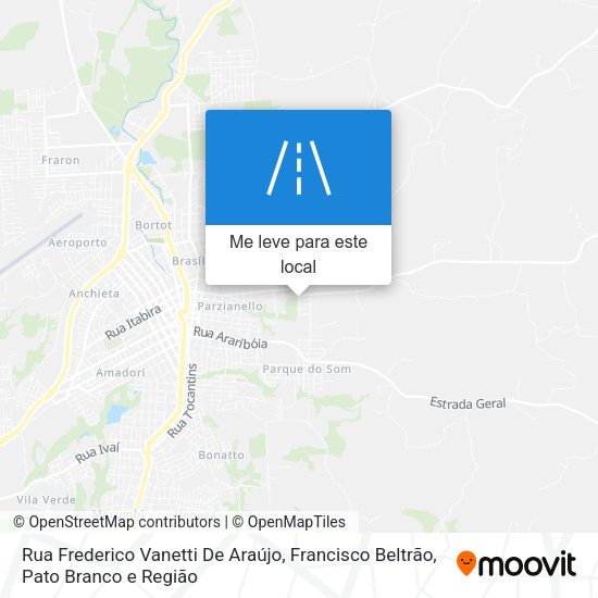 Rua Frederico Vanetti De Araújo mapa